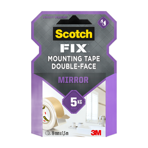 Ruban Adhésif Double-Face pour Miroir Scotch