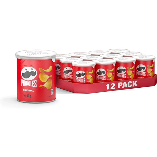 Pringles Original, twelve 40g cans