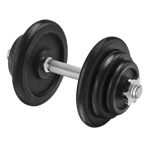 JOYFURNOS Cast Iron Dumbbells, 20 kg Weight Plates, Adjustable