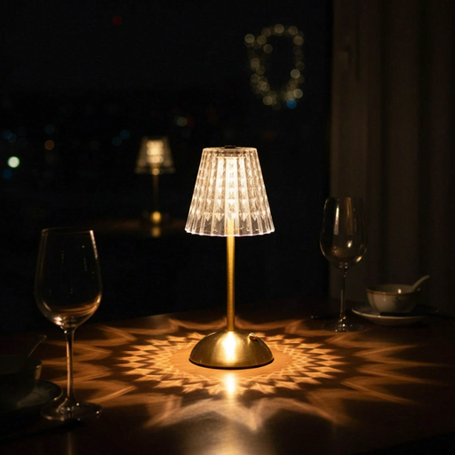 LED Tischlampe Kabellos, 3 Farben LED Dimmbare Nachttischlampe