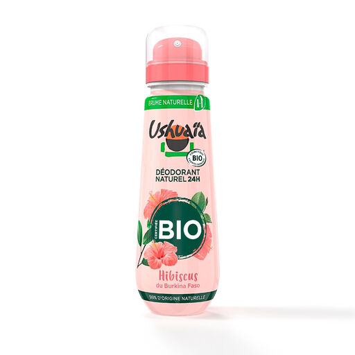 USHUAIA Organic Certified 24h Deodorant Spray Burkina Faso Hibiscus 75ml