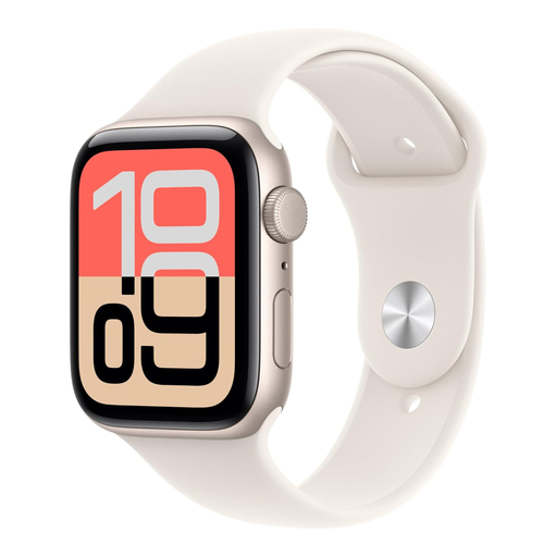 Apple Watch SE 3 GPS + Cellular 44mm 星光色铝金属表壳，星光色运动型表带 M/L