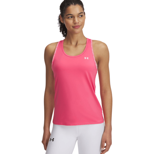 Under Armour Women's Tech Knockout Tank Pink Sportstyle Collection S
