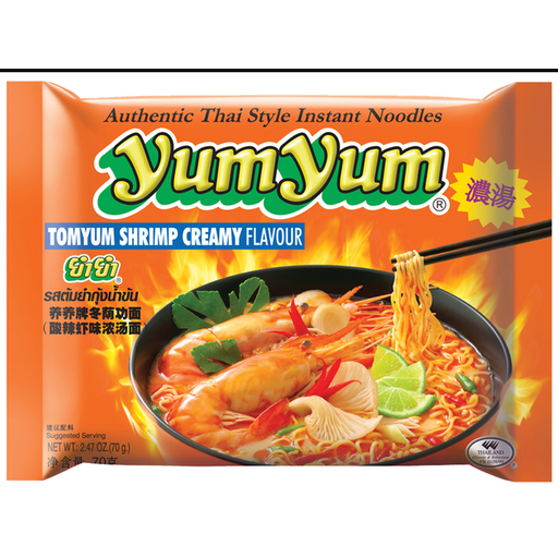 Yum Yum Instant Noodles Tom Yum Shrimp Creamy 70g