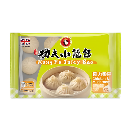 功夫多汁鸡肉香菇包