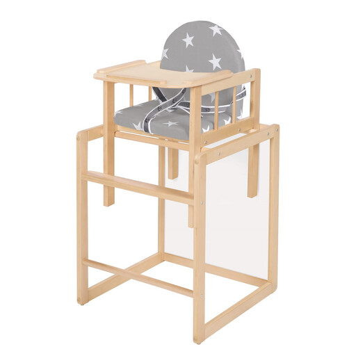 roba Little Stars Wooden Convertible High Chair with Tray