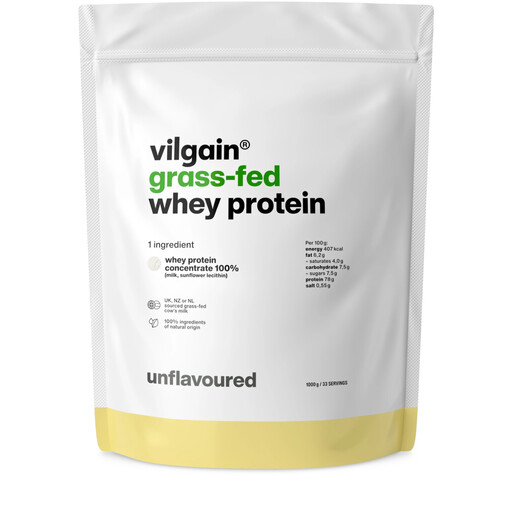 Vilgain Grass Fed Whey Protein Unflavoured