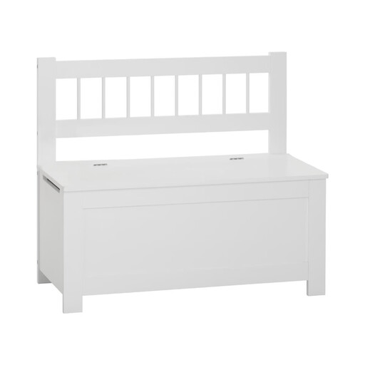 Atmosphera Wooden Storage Bench - White