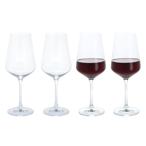 Dartington Crystal Cheers! Red Wine Glass, Set of 4