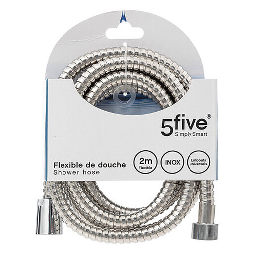 5Five Stainless Steel Hosepipe Showerpipe 200 cm