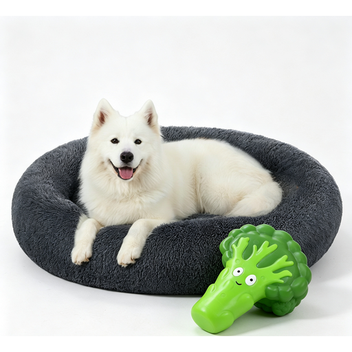 Panier doux et moelleux apaisant JOYFURNOS pour chien, 120 cm