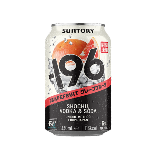 Suntory -196 Shochu & Vodka Ready To Drink Cocktail Grapefruit 330ml
