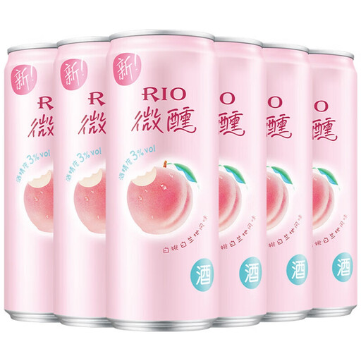 RIO 锐澳微醺白桃白兰地风味鸡尾酒 6x330ml