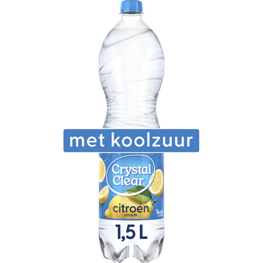 Crystal Clear Sparkling Lemon Flavoured Water - 1.5 L