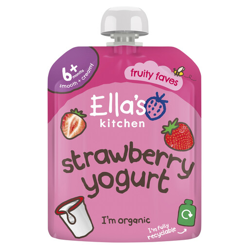 Ella's Kitchen Greek Yoghurt With Strawberry Pouch