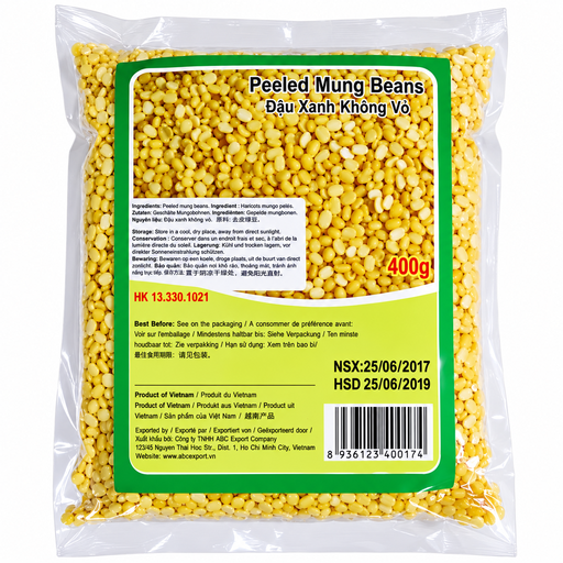 VN, peeled and split mung beans Dau xanh ca, 400 g