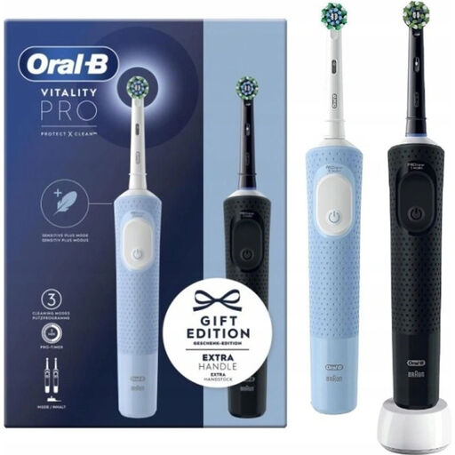Oral-B Vitality Pro D103 Duo Pack - Brosses à Dents ?lectriques Rechargeables