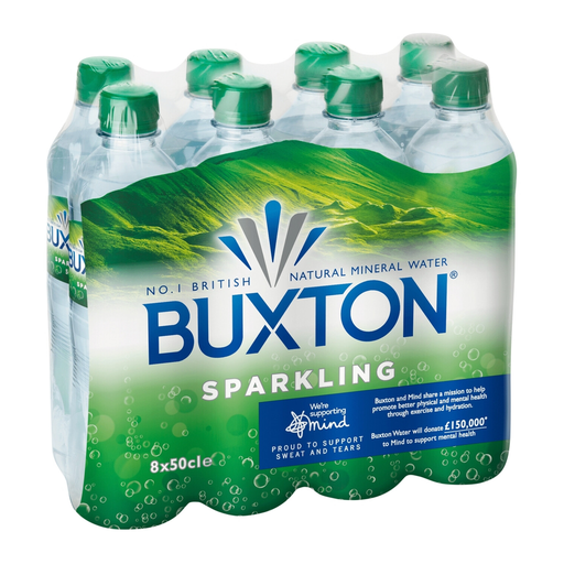 Buxton Sparkling Water, eight 500ml bottles
