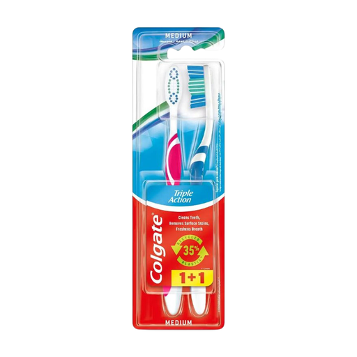 Colgate Triple Action Toothbrush 2-Pack