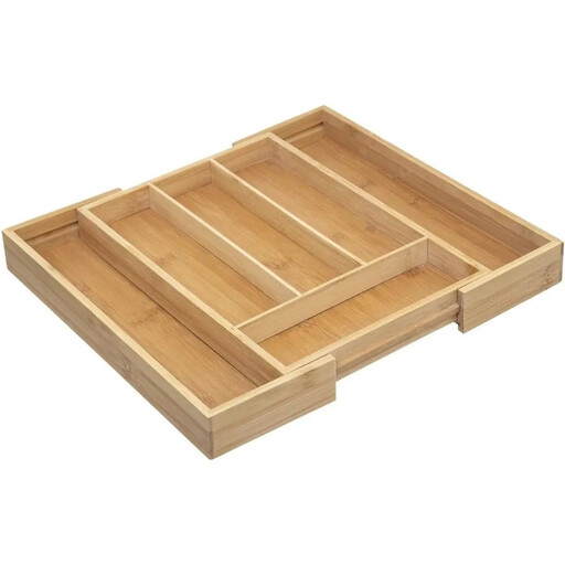 5five Bamboo Cutlery Holder - Expandable, 25 to 39 cm