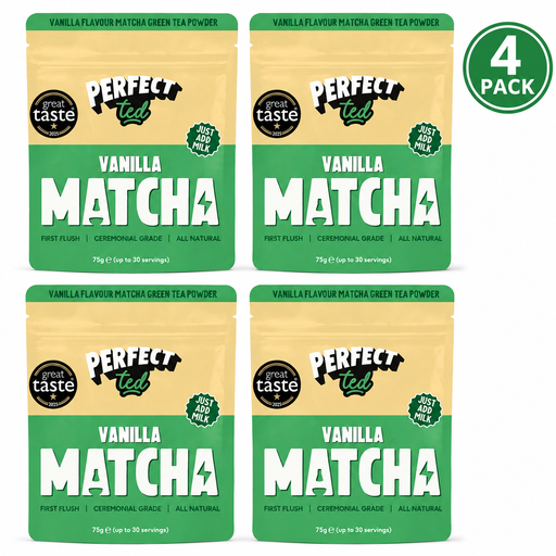 Perfectted - Vanilla Matcha Powder - 75g (4 Packs)