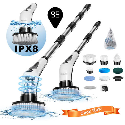 PRASKY SL01A Waterproof Electric Rotating Cleaning Brush