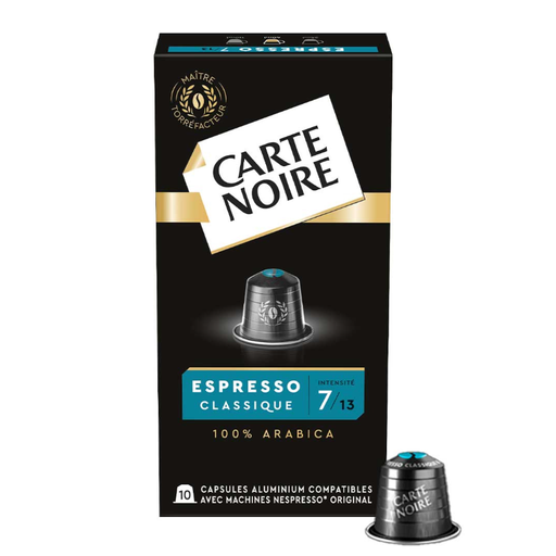 CARTE NOIRE - Classic Espresso N°7 - 10 Aluminium Capsules