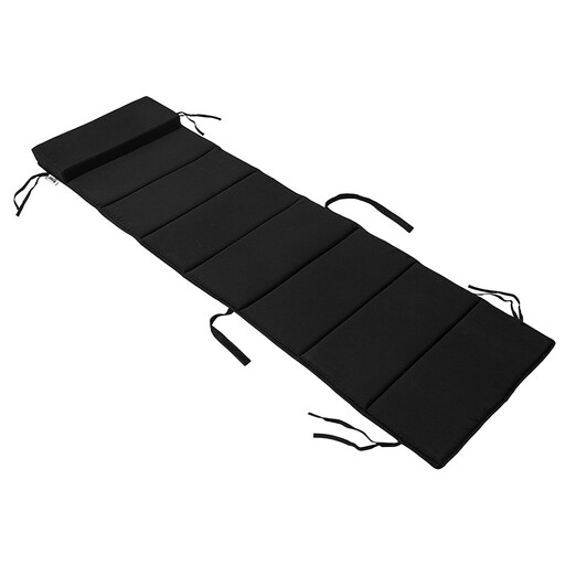 SoBuy Lounge Chair Cushion, Swing Chair Cushion, Garden Lounge Chair Cushion, Protective Cover, Black, BH approx.: 170x50cm