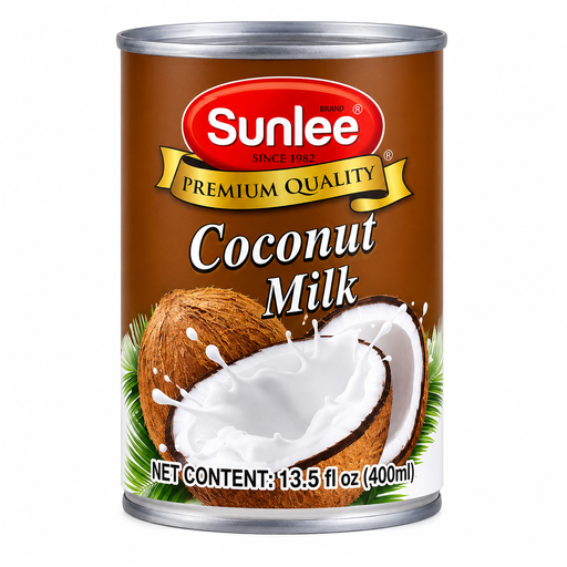 Sunlee Coconut Milk 17–19% BROWN Easy Open, 400 mL