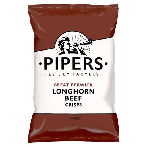 Pipers Great Berwick Long Horn Beef Crisps 150g