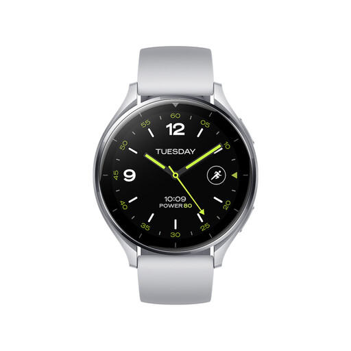 Xiaomi Watch 2 with white leather strap