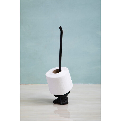 Maison by Premier Black Metal Elephant Toilet Roll Holder