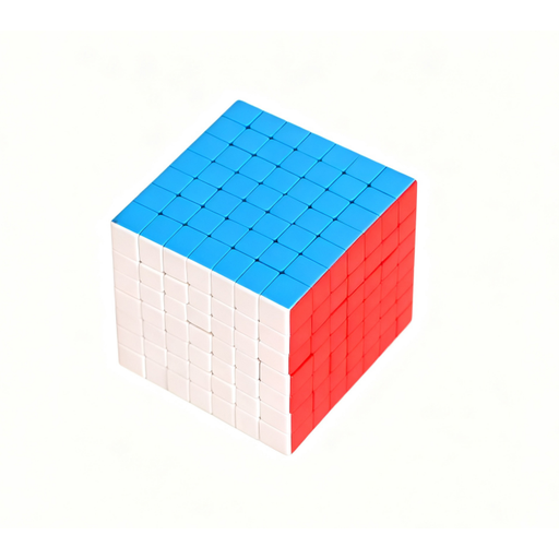 7x7 Speed Cube Puzzle, Stickerless Solid Color