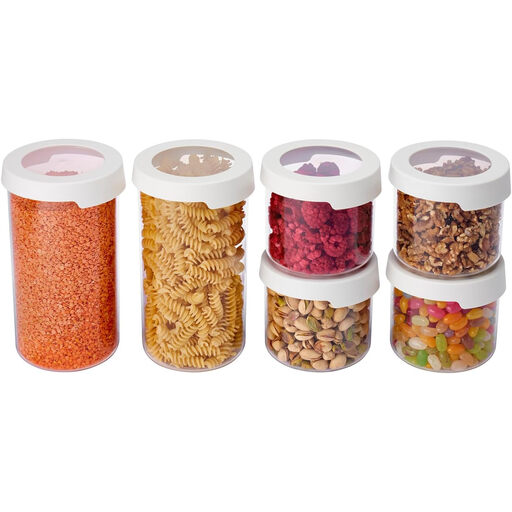 SmartStore Round Storage Containers with Lids, Set of 6