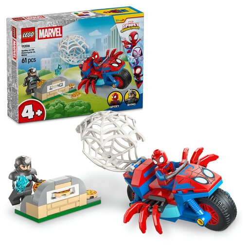 LEGO Spidey 11206 Spidey sur sa moto contre Rhino