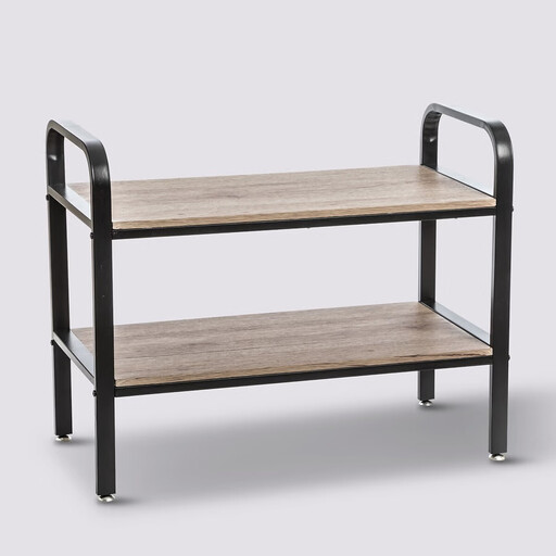 6-Pair Wood & Metal Shoe Rack Jano