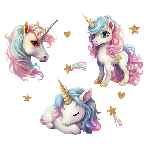 Unicorn Wall Decal Stickers Children's Room