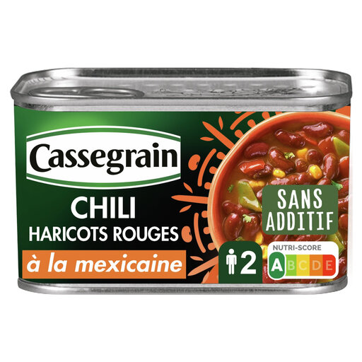 Tin of Cassegrain Mexican-Style Red Bean Chili 430g