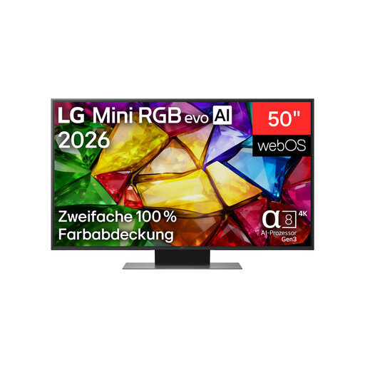 LG 50” Mini RGB evo 4K Smart TV (50MRGB86B9A)
