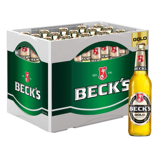 Becks Gold, 4.9% Vol., 20 x 0.5 L