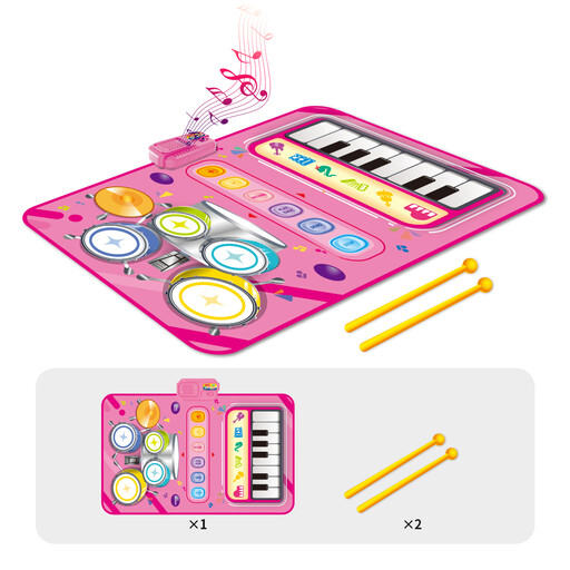 Musical piano mat and children’s drum
