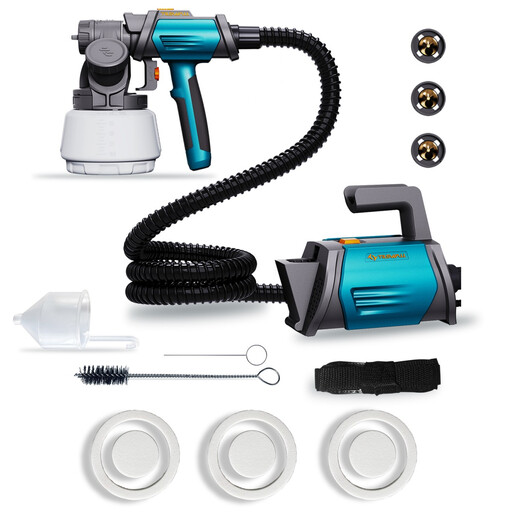TILSWALL Shark 800 HVLP Electric Paint Sprayer with side-feed container