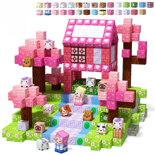 100-piece Magnetic Unicorn Building Block Set
