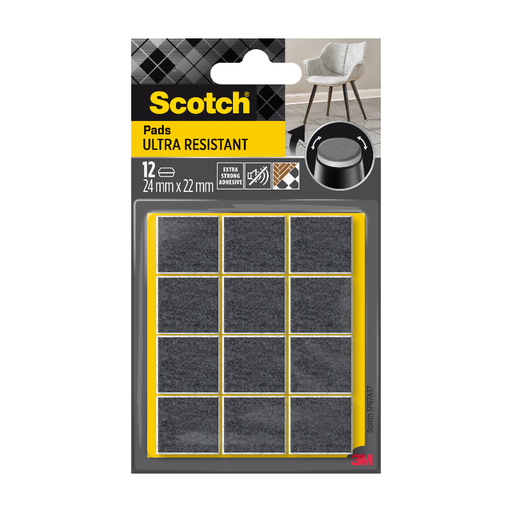 Scotch dual-material adhesive felt pads for tile