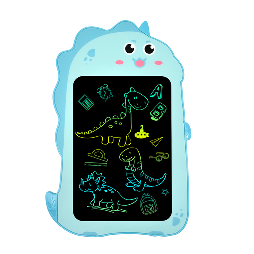 CHEERFUN 8.5" Blue Dino LCD Tablet—3-8yr kids' gift. Safe， erasable. Great for doodles: birthday/Christmas!