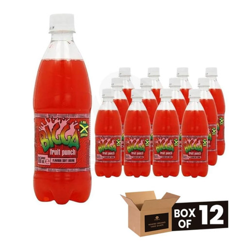 BIGGA Fruit Punch pack of twelve 600 ml bottles