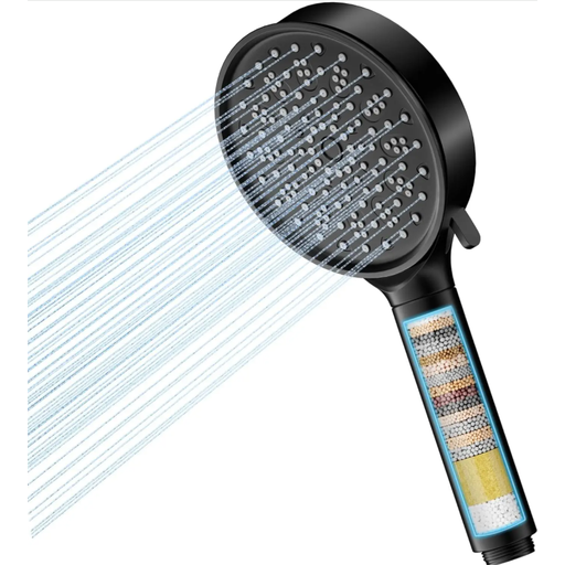 Cobbe Hard Water-Optimized Water-Saving Shower Head with 20-Stage Filtration