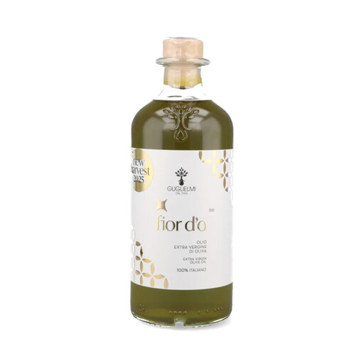 Bottle of Olio Guglielmi Fior D'O Novelo Extra Virgin Olive Oil