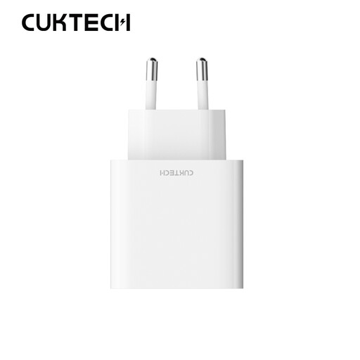 CUKTECH 30W fast Charger Type-A + Type-C adapter EU plug A19EU White