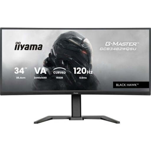 iiyama GCB3482WQSU-B1 Computer Monitor 86.4cm (34") 1440 x 3440 Pixels UltraWide QHD LED